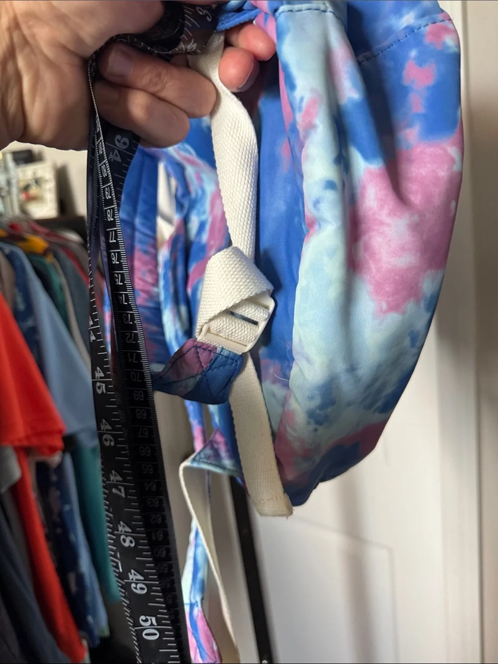 wild fable Tie-Dye Daypack in Blue, Pink & Cream